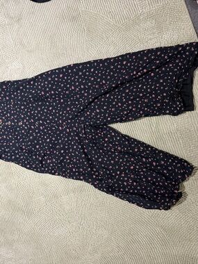 American Eagle Outfitters Navy Floral Jogger Pants